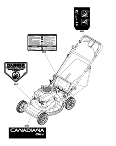 Part Location Diagram of 7105627YP Murray DECAL, ELITE